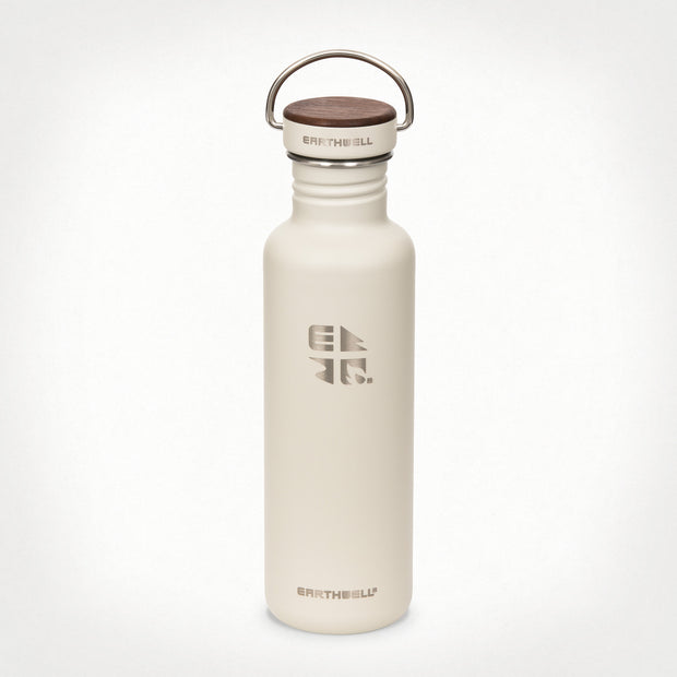  27oz (800 ml) Earthwell® Woodie™  Bottle w/ Walnut Cap - Baja Sand