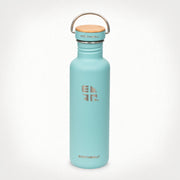  27oz (800 ml) Earthwell® Woodie™  Bottle w/ Maple Cap - Aqua Blue
