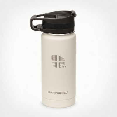 16oz (473 ml) Earthwell® Roaster™ Loop Vacuum Insulated Bottle - Baja Sand
