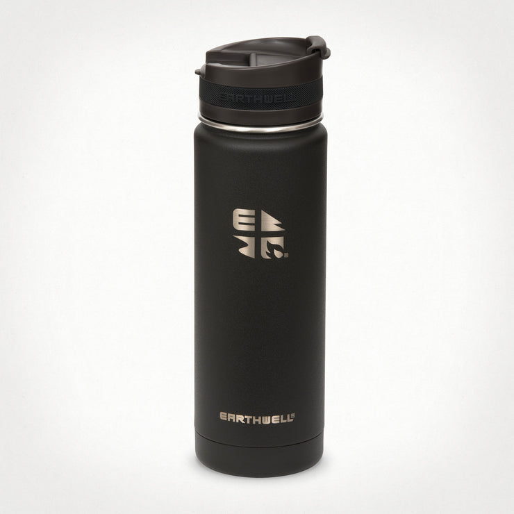 20oz (592 ml) Earthwell® Roaster™ Vacuum Insulated Bottle - Volcanic Black