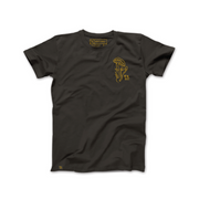 Earthwell Men's Origin Fungi Graphic T-Shirt / Coal / Front