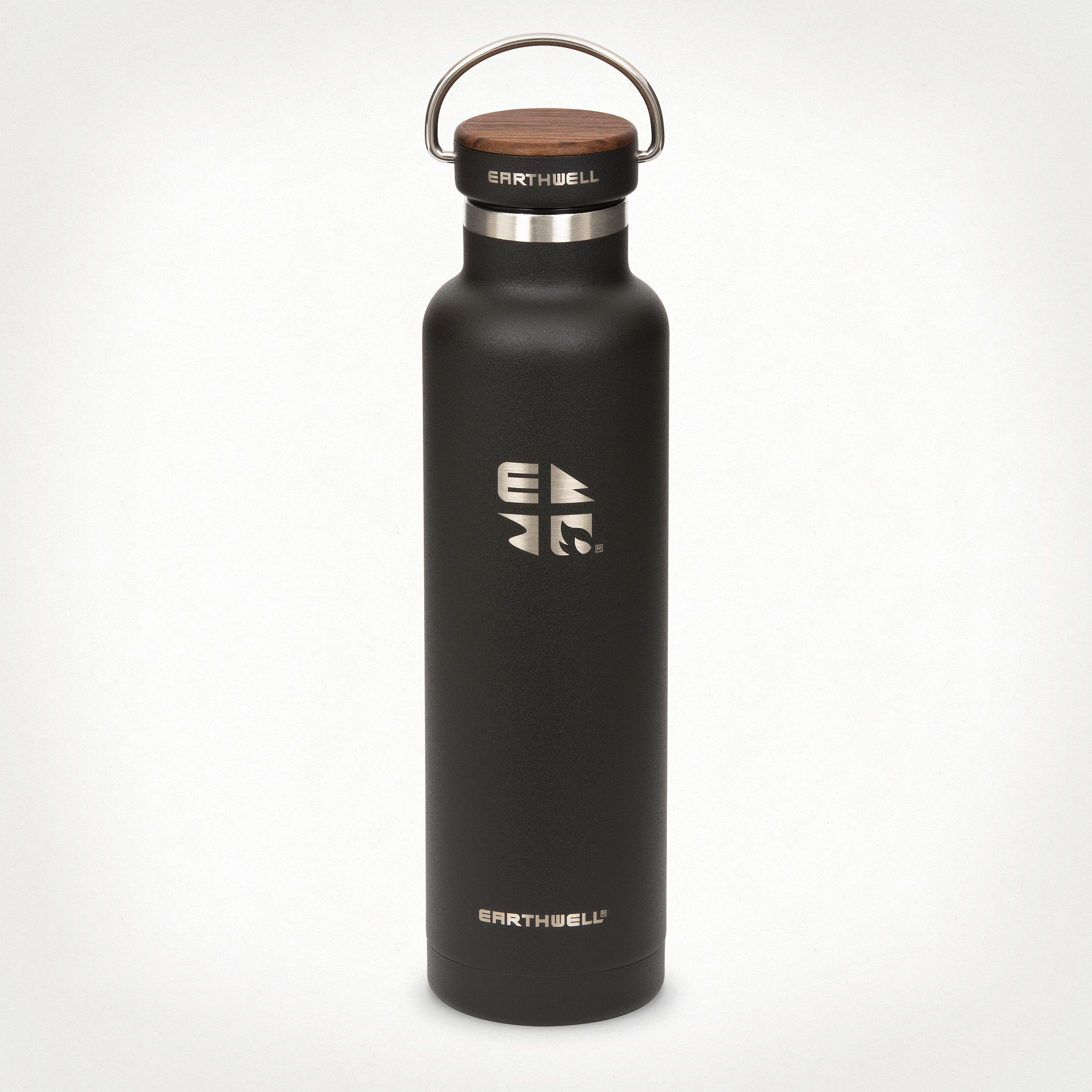 22oz Earthwell® Woodie™ Standard Mouth Vacuum Insulated Bottle