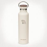  22oz (650 ml) Earthwell® Woodie™ Vacuum Bottle w/ Walnut Cap - Baja Sand
