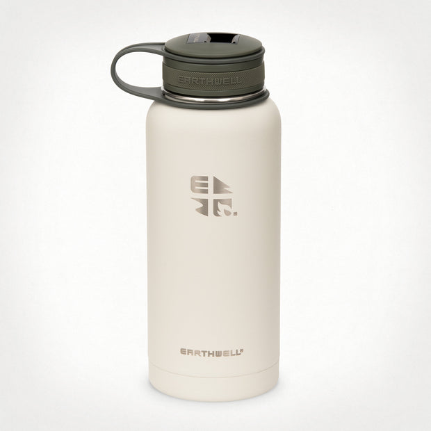 32 oz (.95L) Earthwell® Kewler™ Opener Vacuum Insulated Bottle - Baja Sand