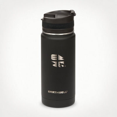 16oz (473 ml) Earthwell® Roaster™ Vacuum Insulated Bottle - Volcanic Black